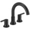 Delta 3-hole 8-16" installation Hole Deck-Mount without Diverter Tub Filler Faucet, Matte Black T2759-BL - alternate 1